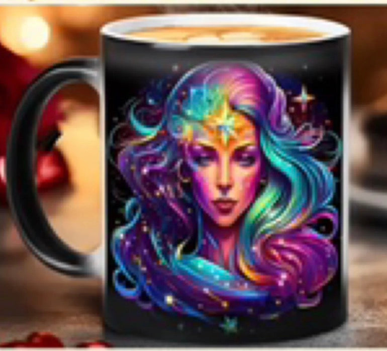 Zodiac colour change mug