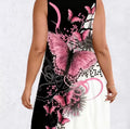 Butterfly plus size dress