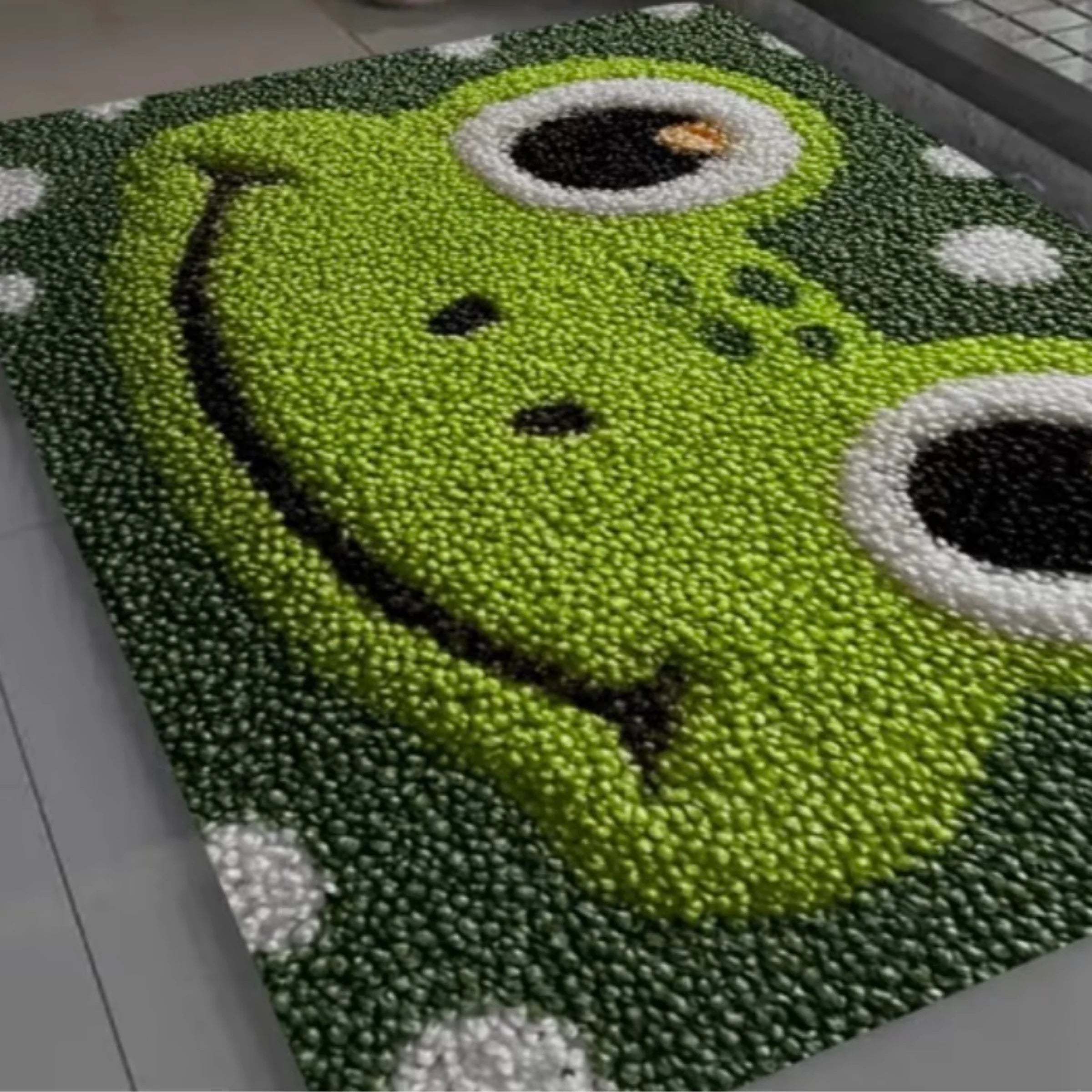 Frog bathroom mat