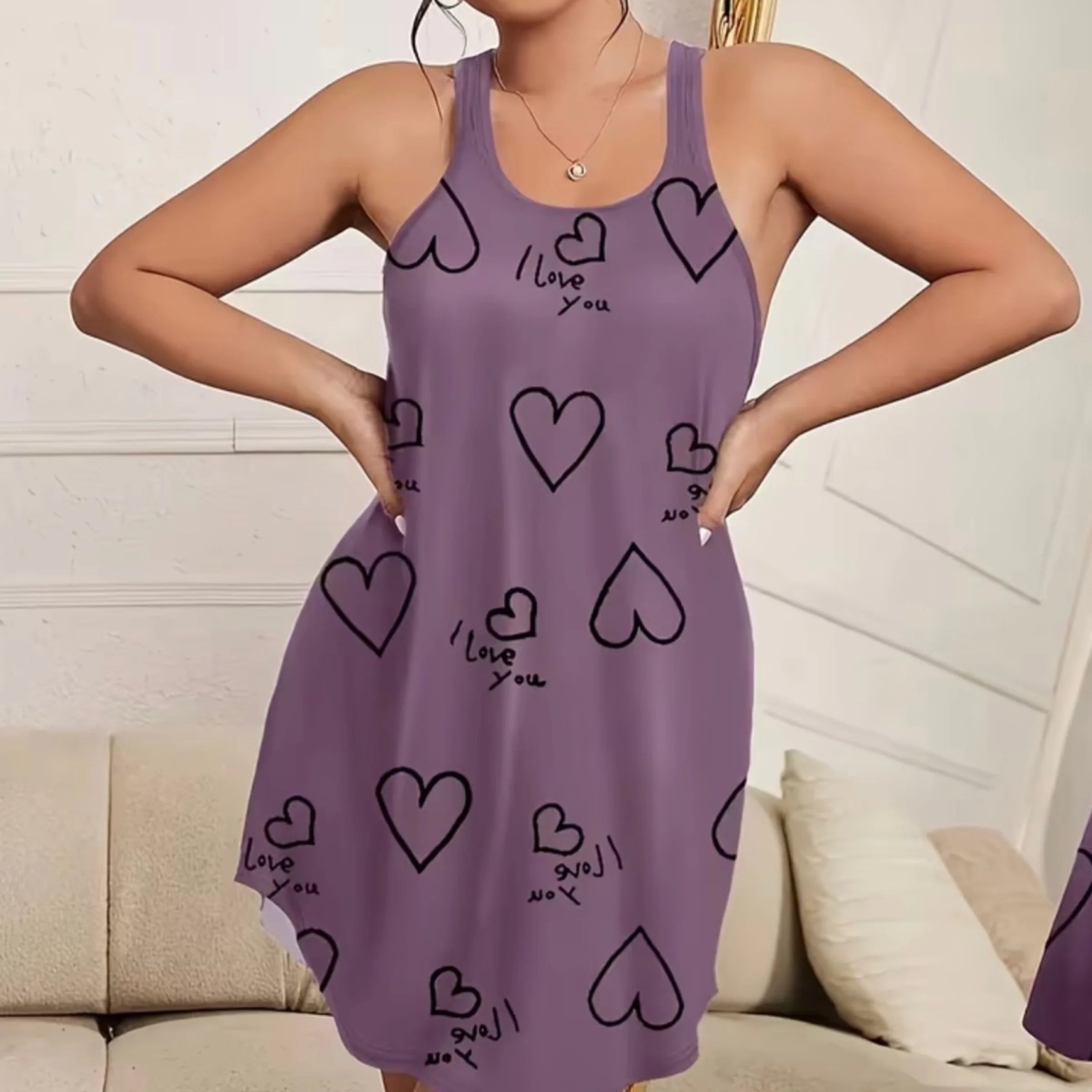 Purple heart top/dress
