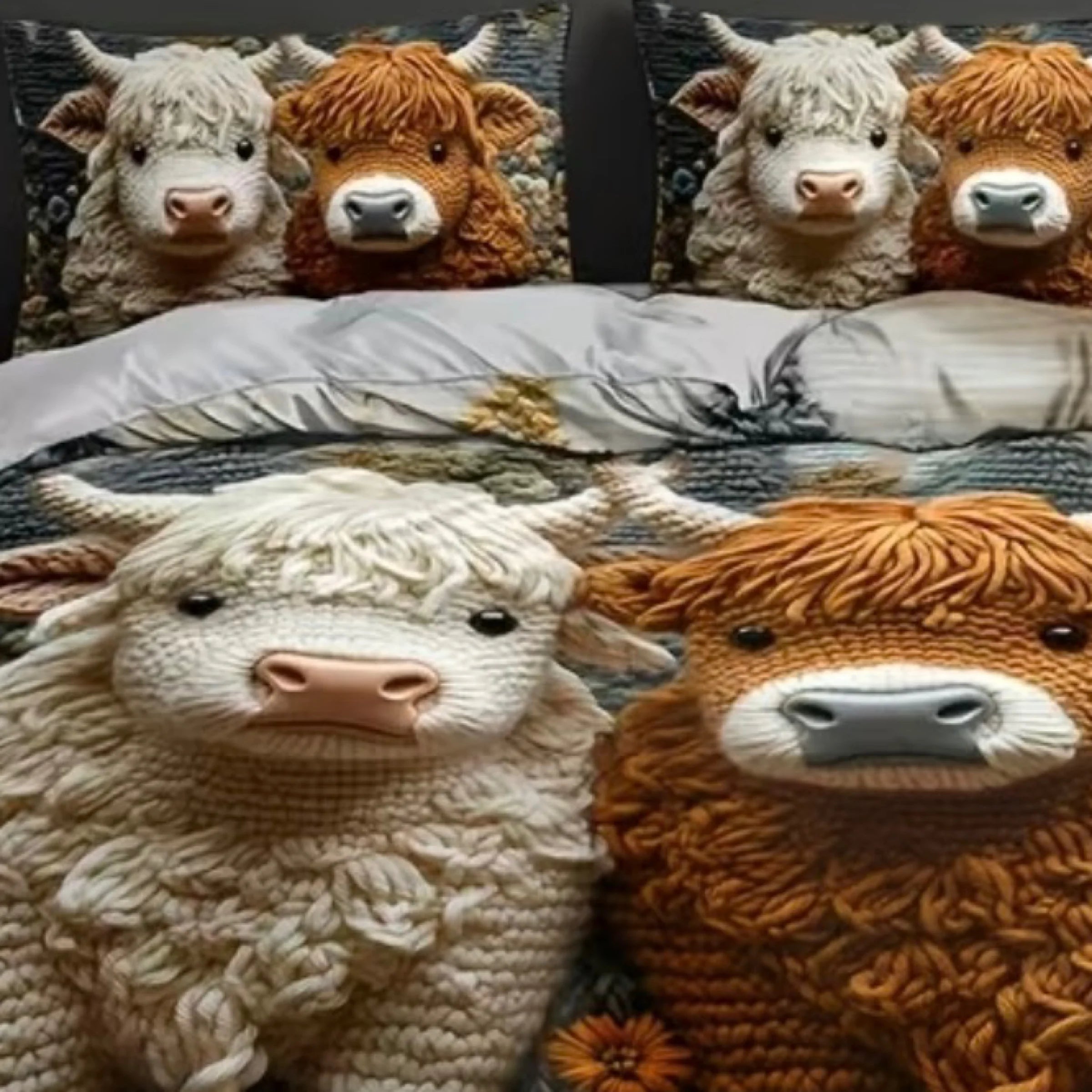 Highland cow duvet style 1