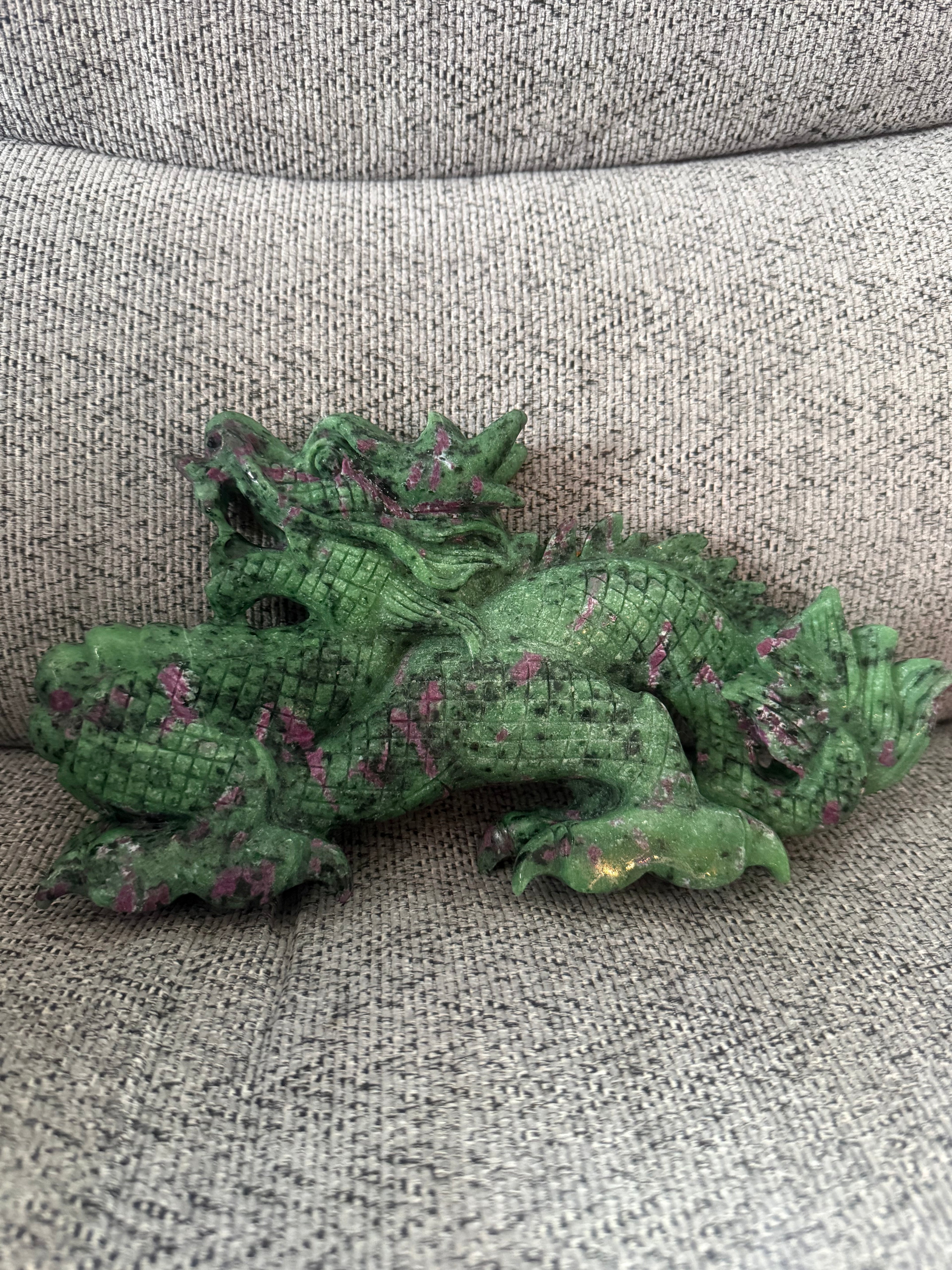 Ruby zoisite Chinese dragon