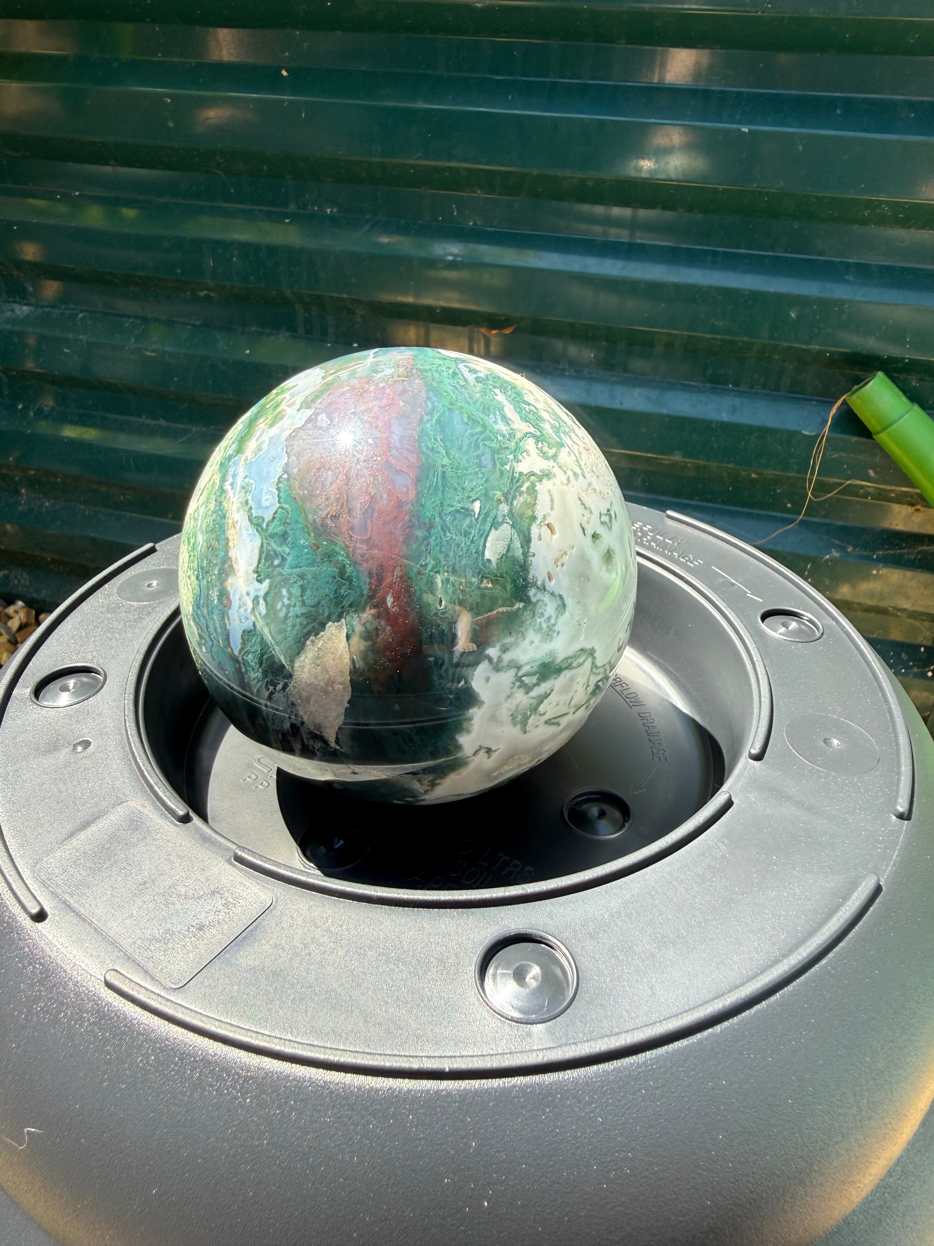 Green Moss Agate Sphere
