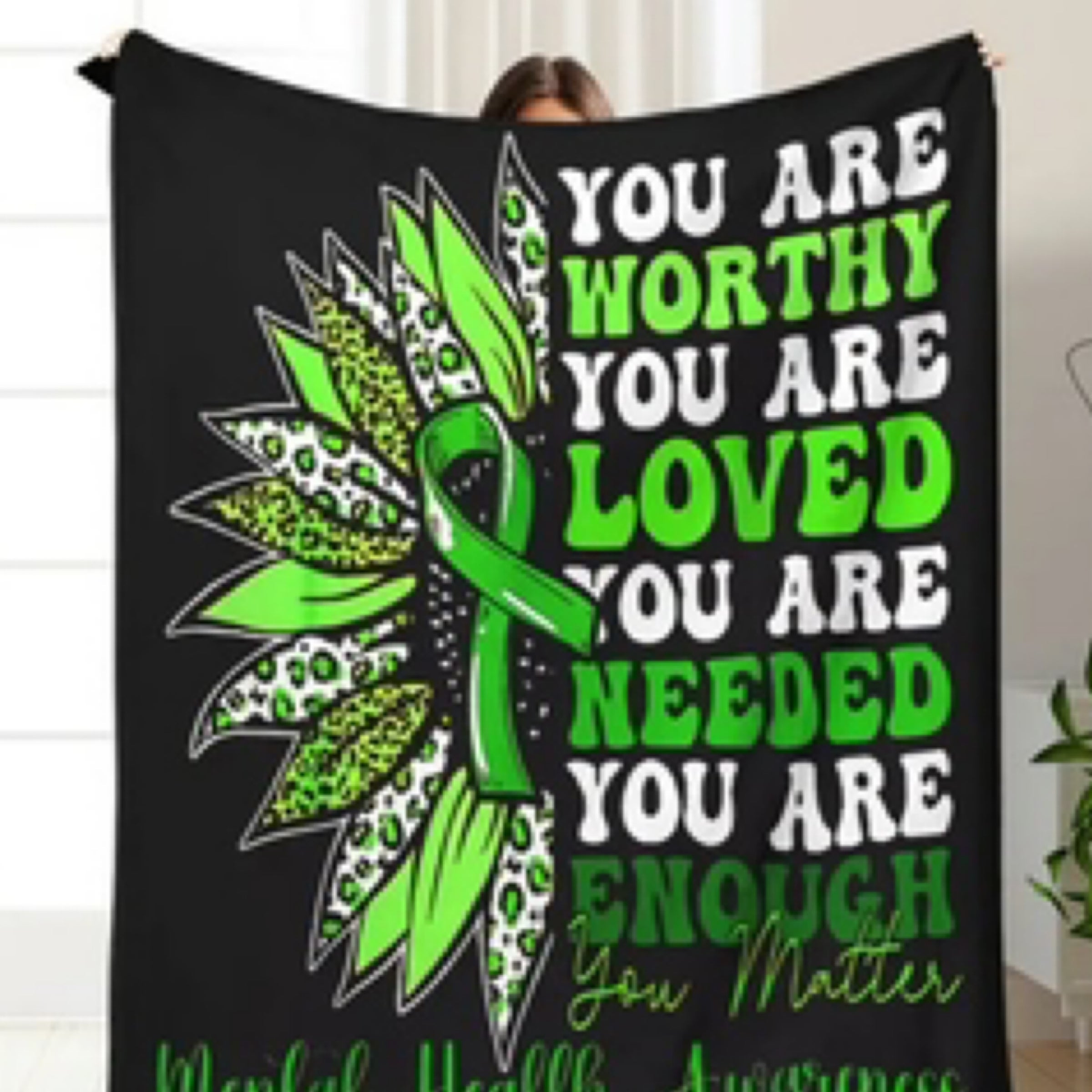 You Are Enough blanket