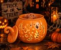Pumpkin burner with Halloween scoops