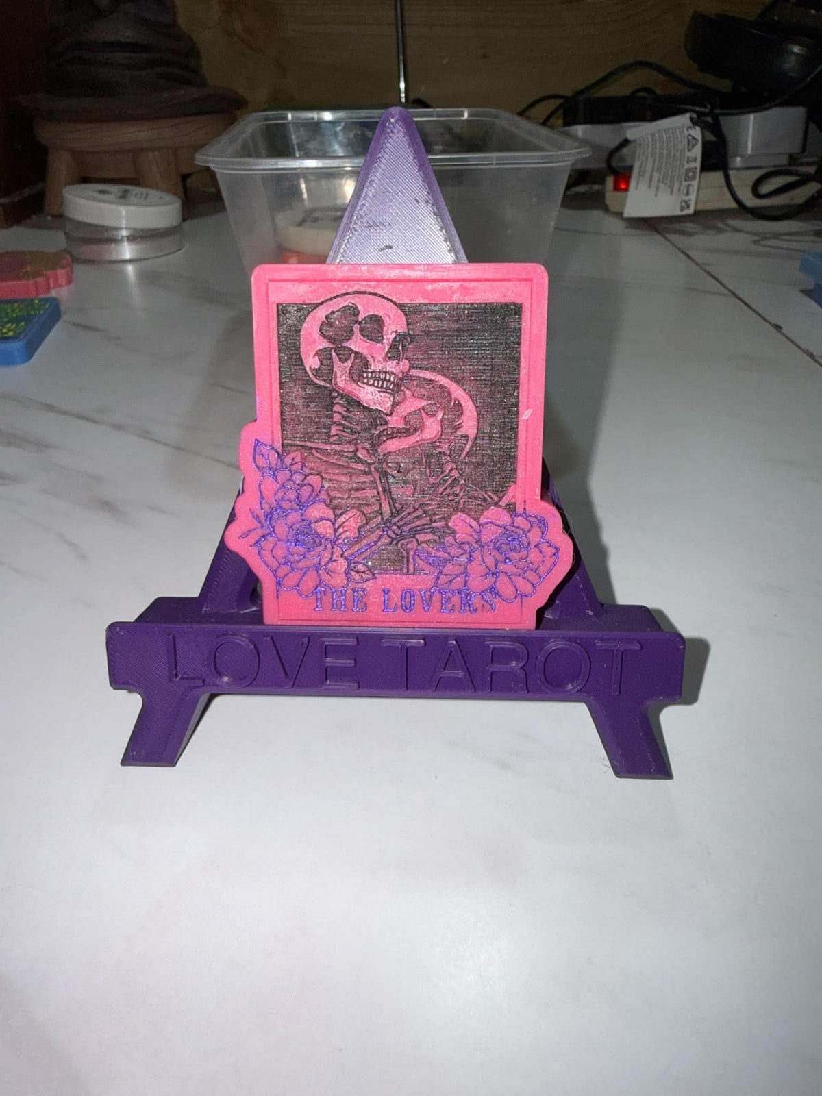 Love skull tarot waxmelt