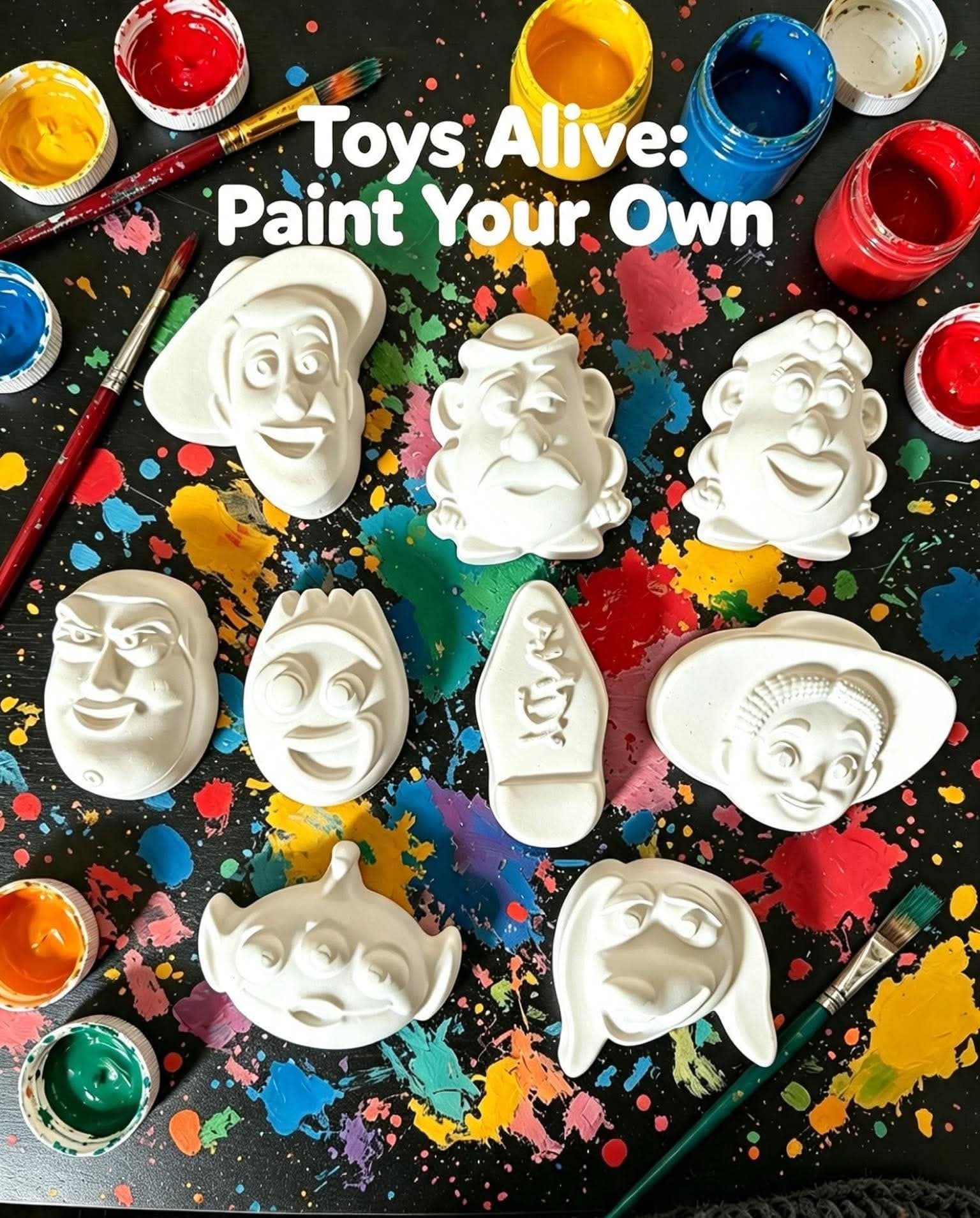 Paint your own toys alive