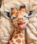 Cheeky Giraffe throw