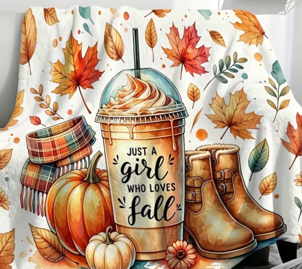 Just a girl who loves fall throw